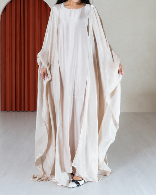 Athená Kaftan Set — Champagne Beige