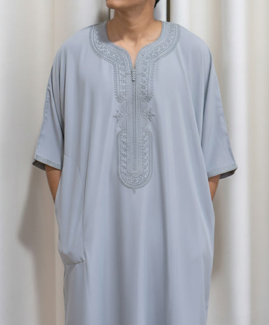 Maghrebi Thobe — Light Grey
