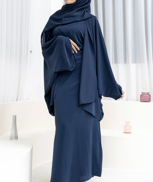 Bellá Abaya Set — French Navy