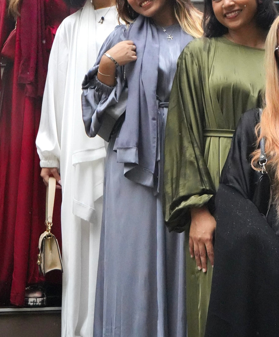 Maryám Abaya Set — 5 Colours (Silk & Chiffon)